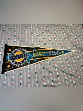🏈NFL Super Bowl XXVIII Vintage Felt Pennant